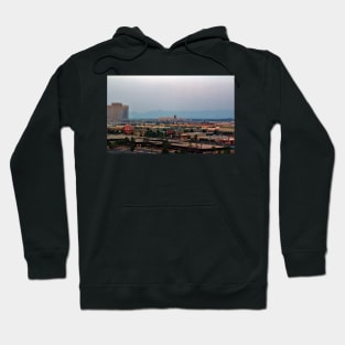 Elevated View Of Vegas Hoodie